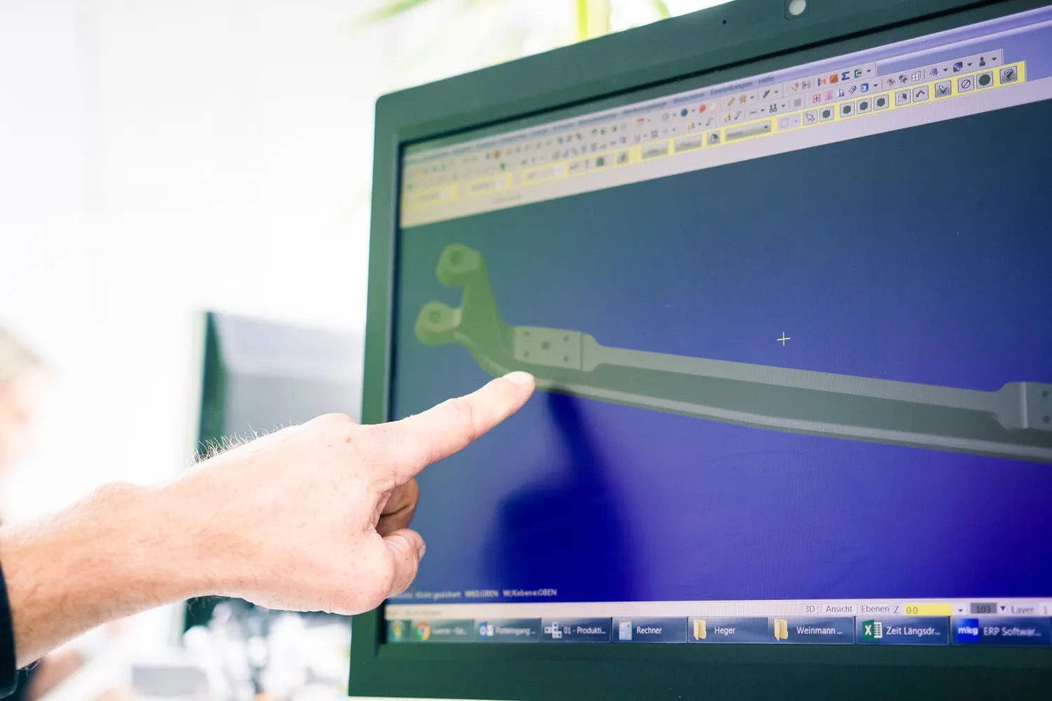 Bauteilkonstruktion am CAD-Arbeitsplatz